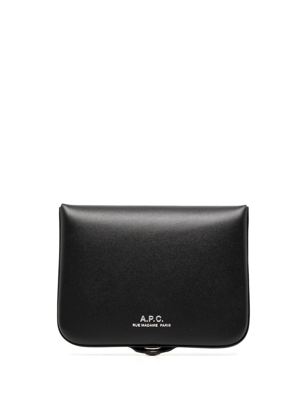 A.P.C. snap-fastening leather wallet