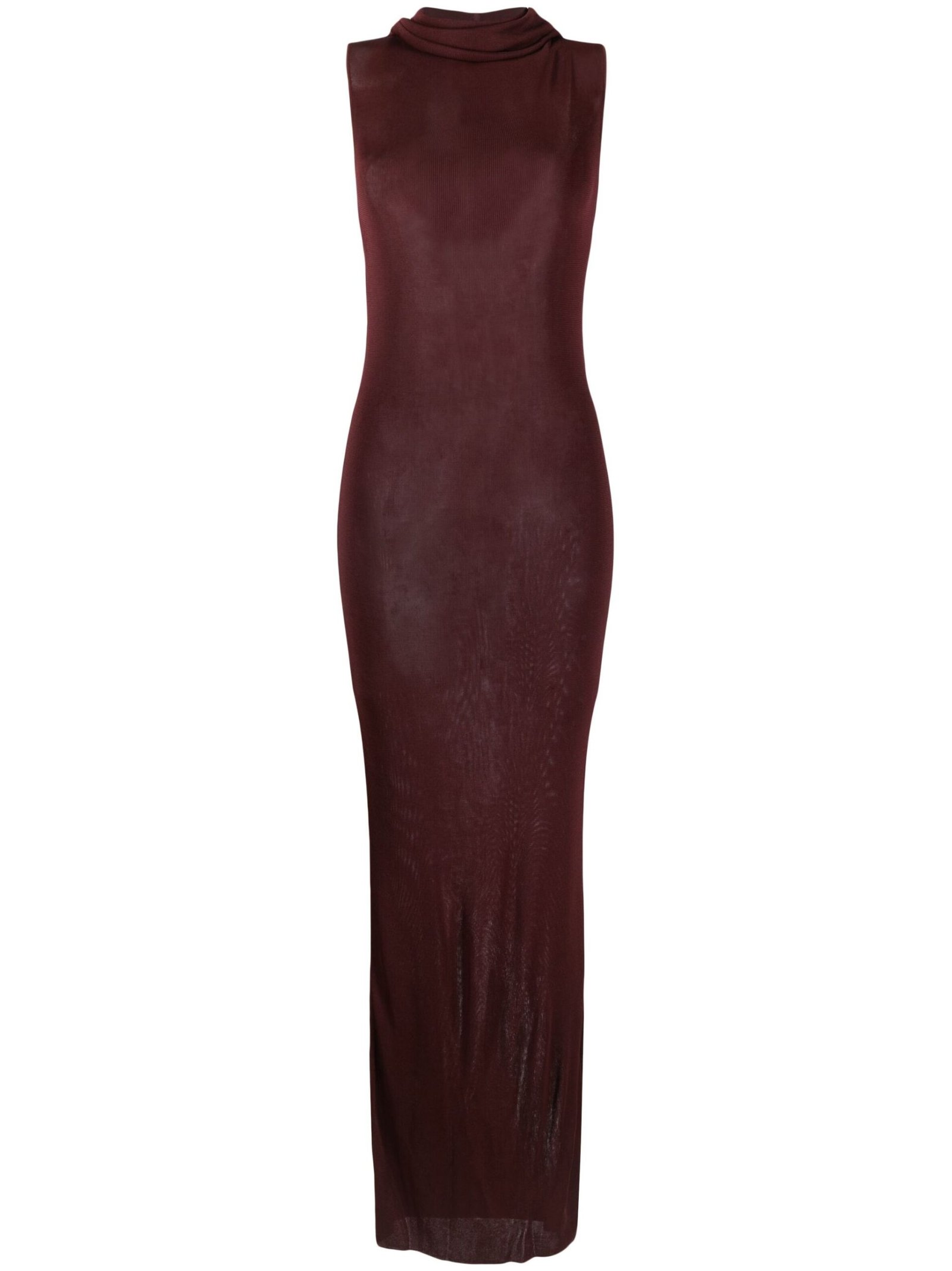 Saint Laurent hooded maxi dress