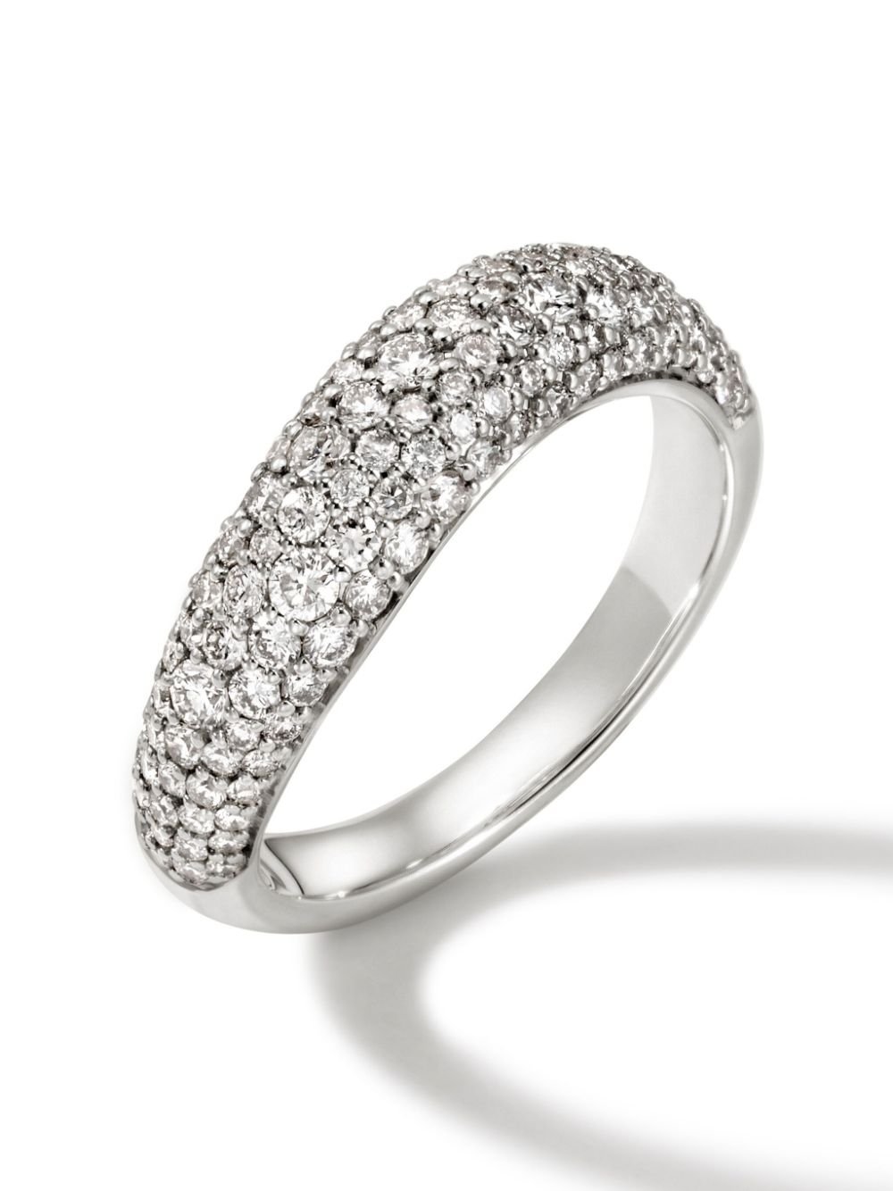 John Hardy Surf pavé diamond band ring