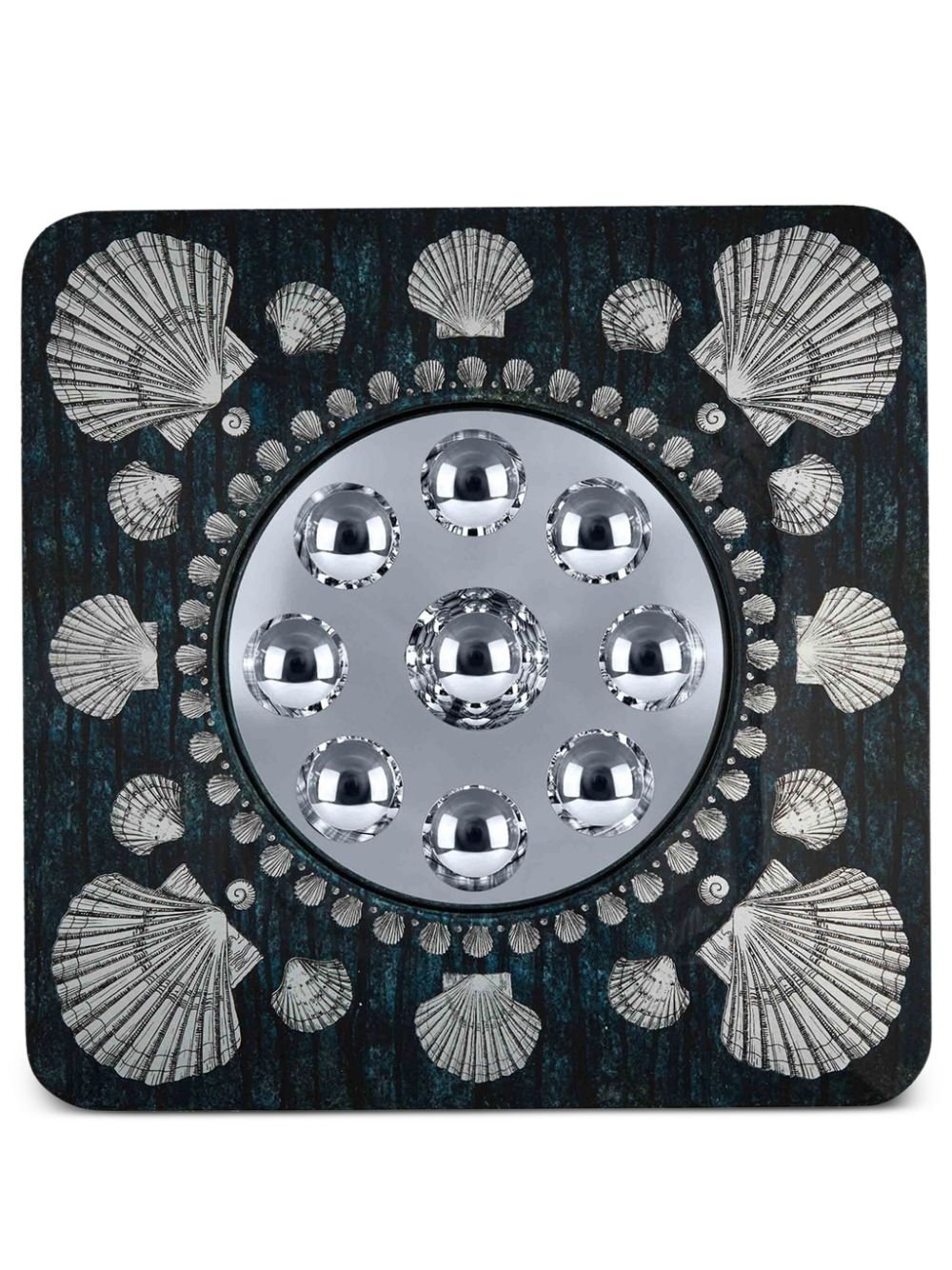 Fornasetti Giro di Conchiglie square-frame mirror (50cm x 50cm)