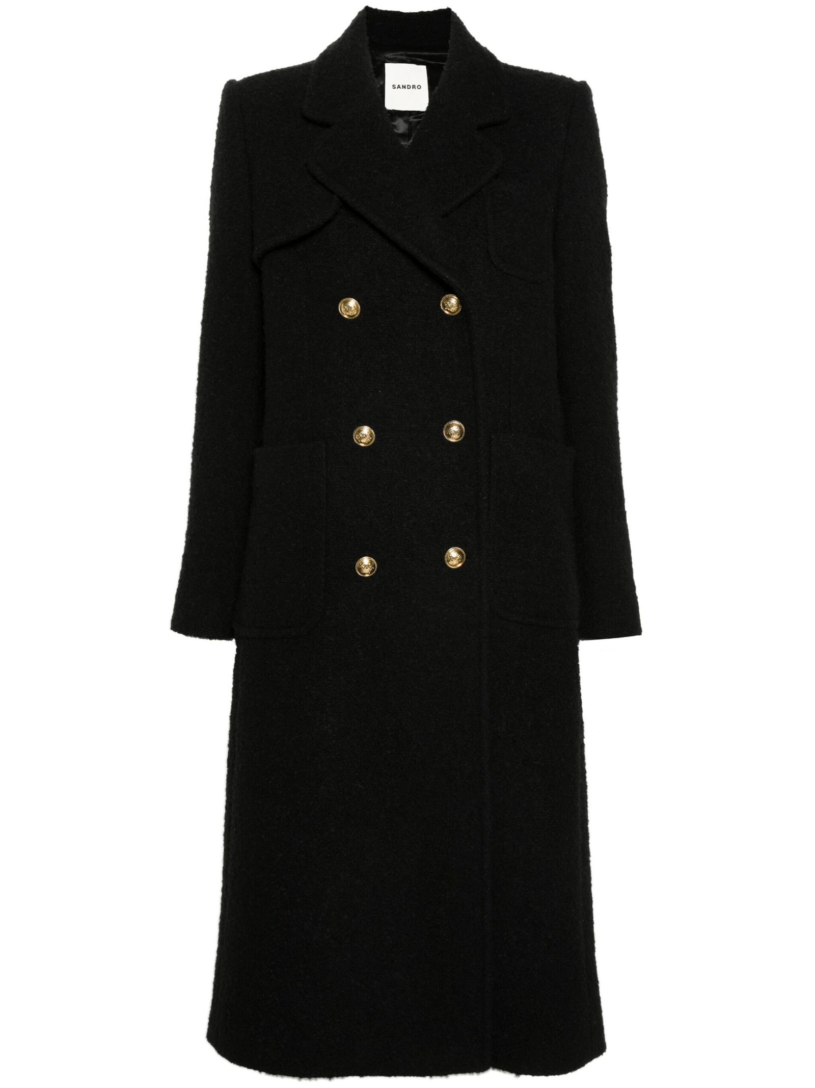 SANDRO brushed-effect trench coat